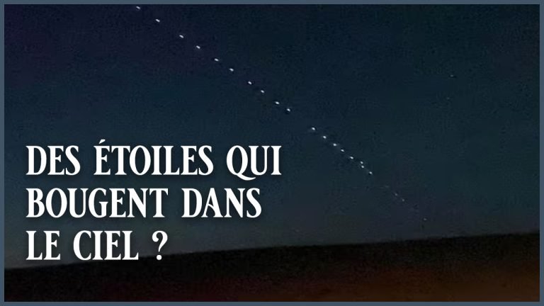 Étoiles qui bougent dans le ciel