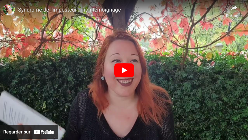 ange de gaia présente en vidéo son témoignage sur le syndrome de l'imposteur