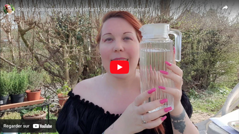 vidéo de ange de gaia présentant un rituel pour apaiser les enfants durant le confinement