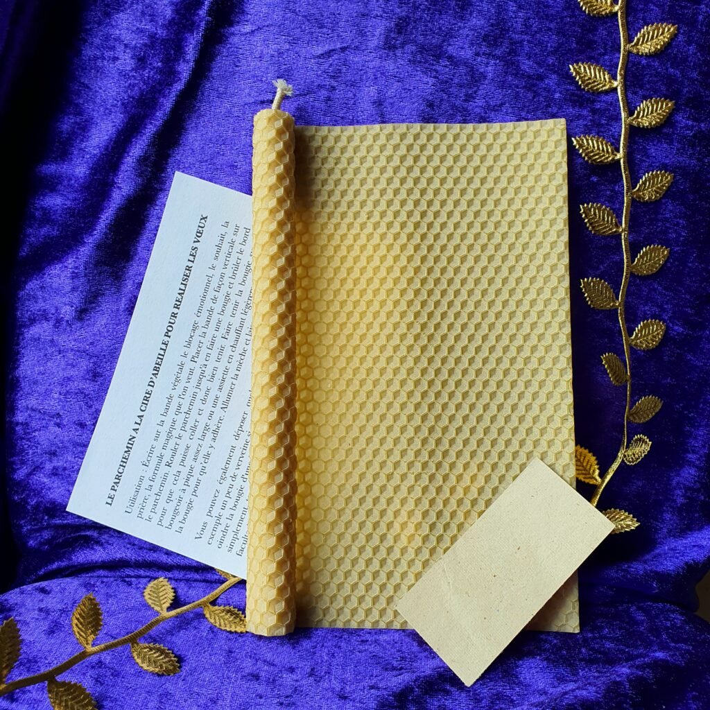 Parchemin à voeux à la cire d'abeille