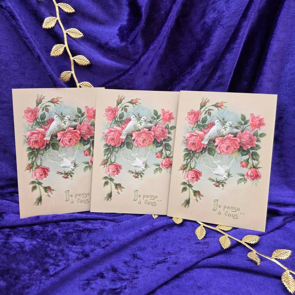 Carte postale "Je pense à vous"